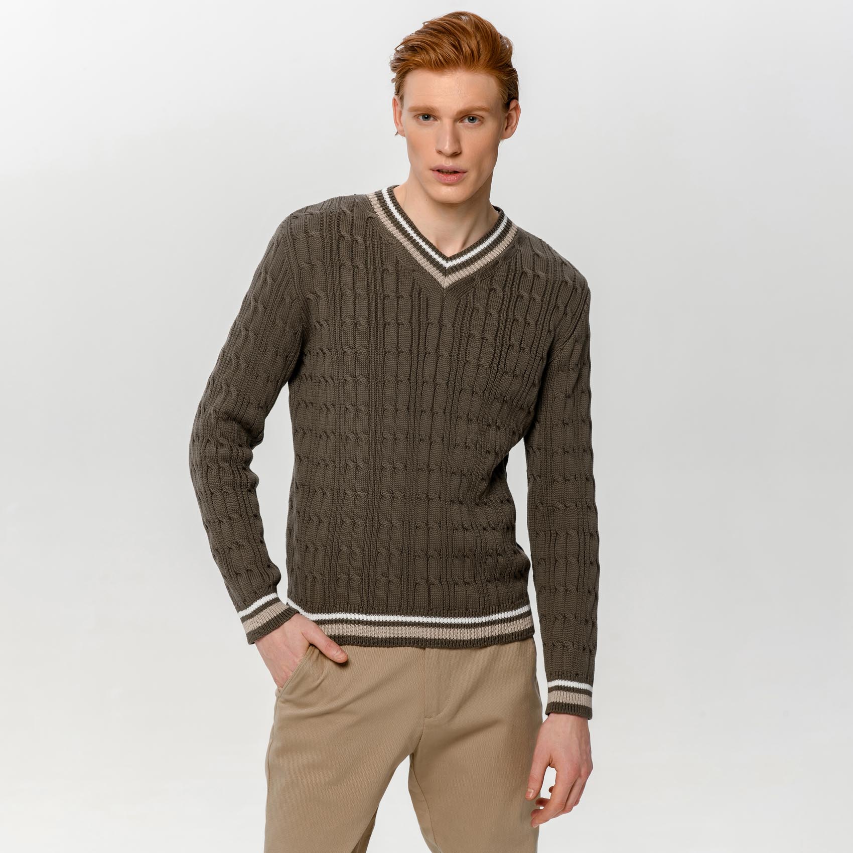 

Джемпер мужской Scandica Alex коричневый 54 RU, C1030JURM