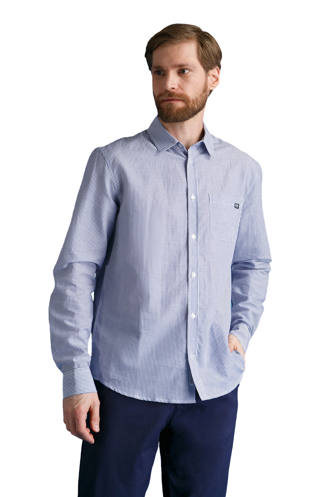 

Рубашка мужская Baon B6622004 белая 2XL, B6622004
