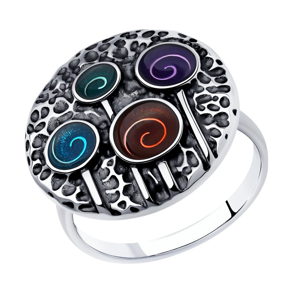 

Кольцо из серебра с эмалью р. 18 Diamant 95-110-00378-1, 95-110-00378-1