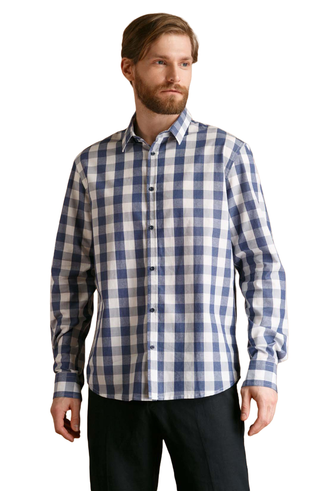 фото Рубашка мужская baon b6622007 белая 2xl