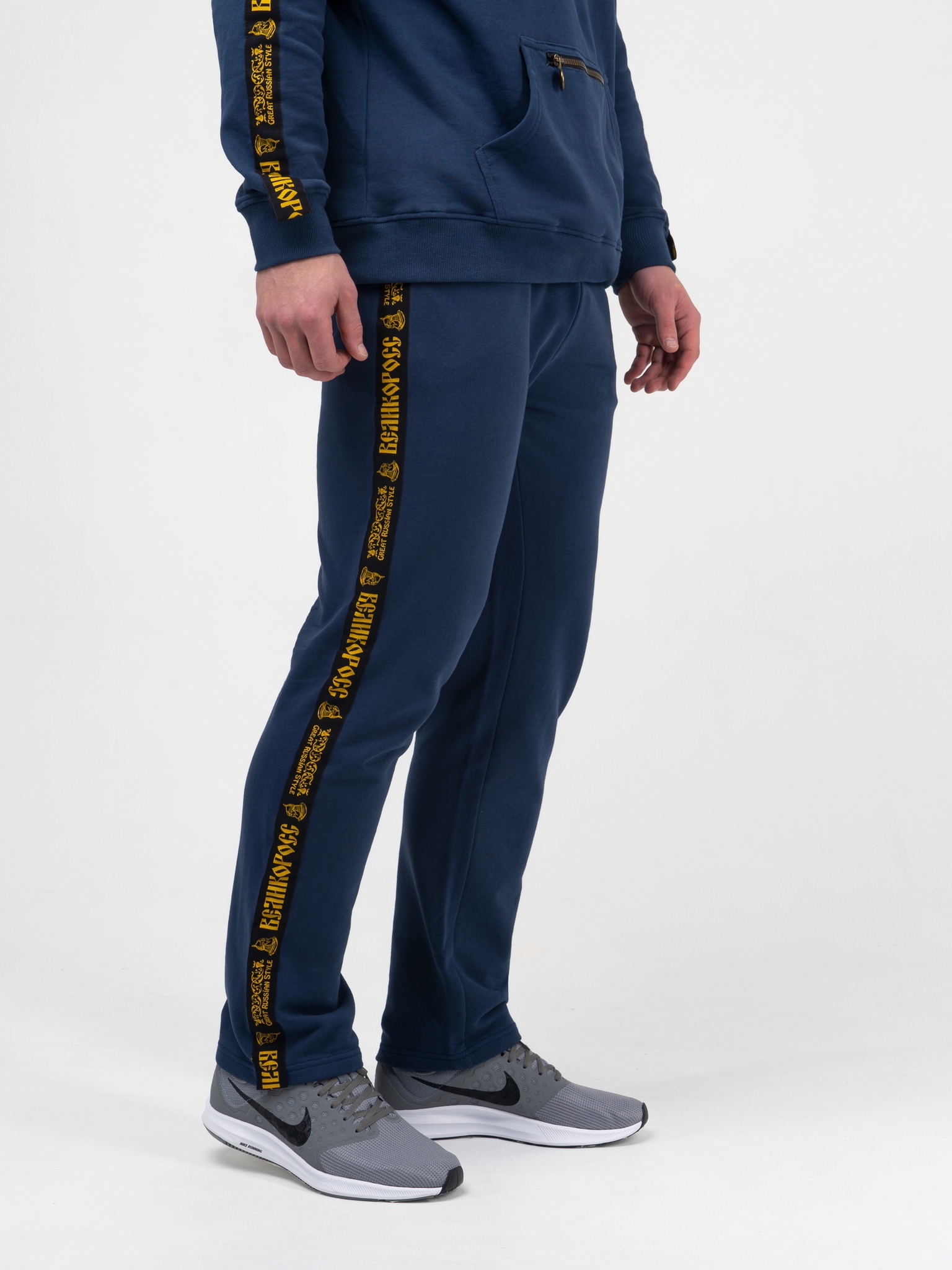 фото Спортивные брюки мужские великоросс чемпион синие 46 ru
