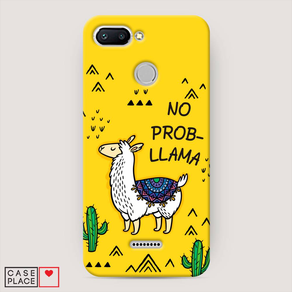 

Пластиковый чехол "No probLLama" на Xiaomi Redmi 6
