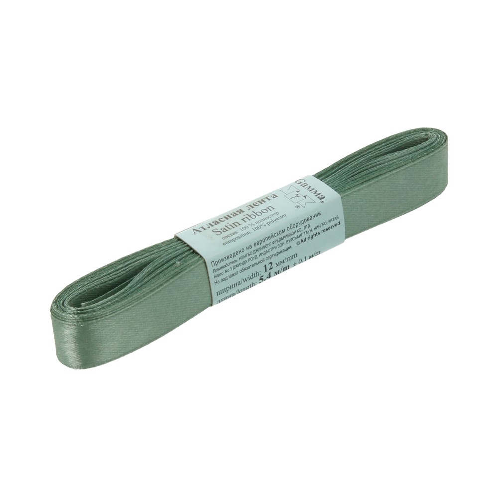 

Gamma 12 мм, 5,4 м, № 032, цвет хаки, Зеленый, 12 мм, 5,4 м, № 032, цвет хаки