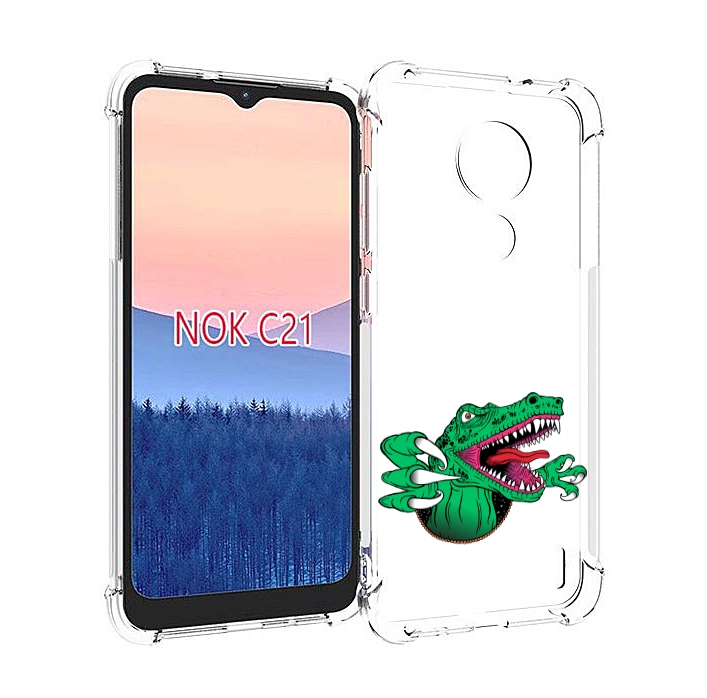 

Чехол MyPads крокодил для Nokia C21, Прозрачный, Tocco