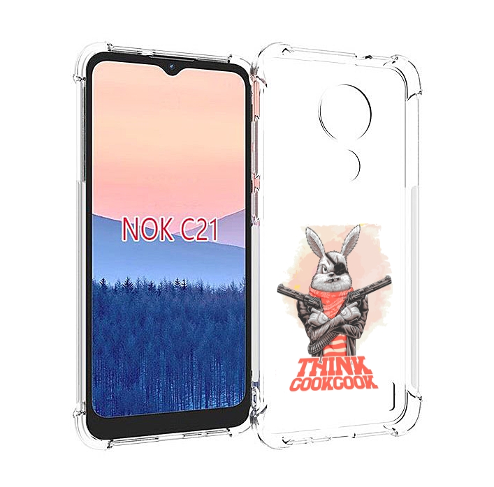 

Чехол MyPads кролик пират для Nokia C21, Прозрачный, Tocco