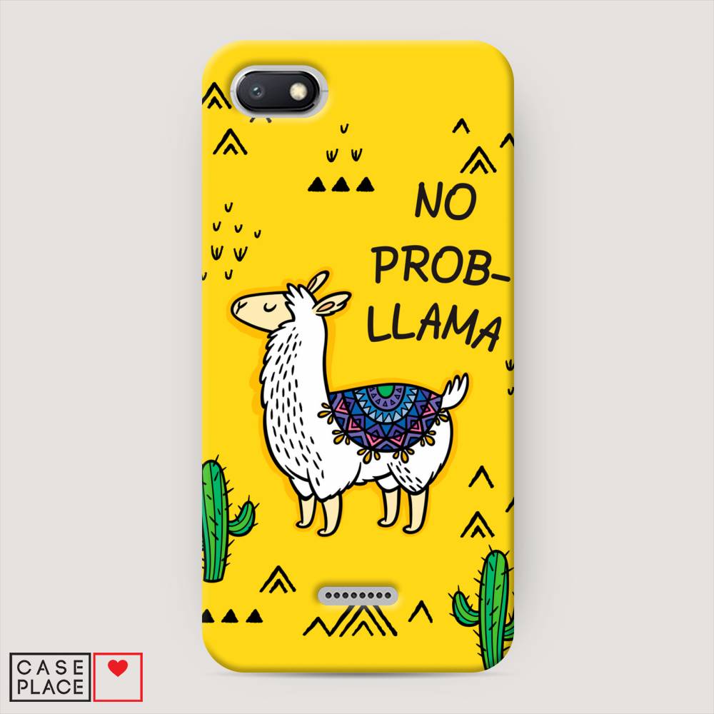 

Пластиковый чехол "No probLLama" на Xiaomi Redmi 6A, 34120-1