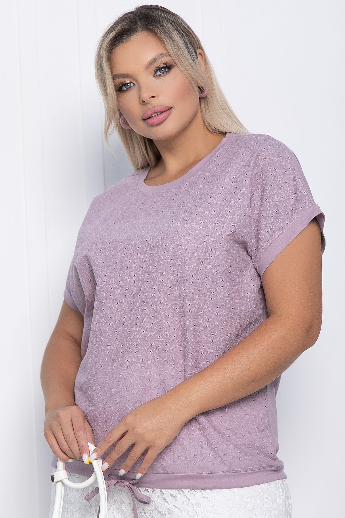 

Блуза женская LT Collection Лидия фиолетовая 50 RU, Фиолетовый, Лидия