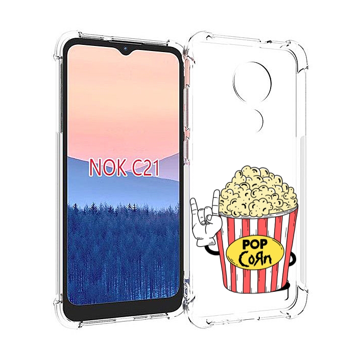 

Чехол MyPads крутой попкорн для Nokia C21, Прозрачный, Tocco