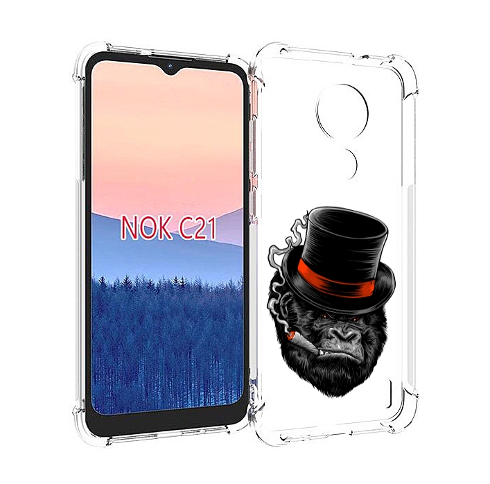 

Чехол MyPads дизайнерская горилла для Nokia C21, Прозрачный, Tocco
