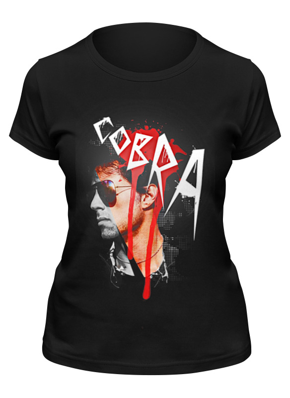 

Футболка женская Printio Cobra черная M, Черный, Cobra