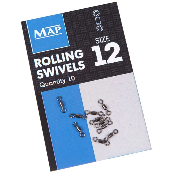 

Рыболовный вертлюг Map Rolling Swivel 9 кг, 10 шт., Rolling Swivel