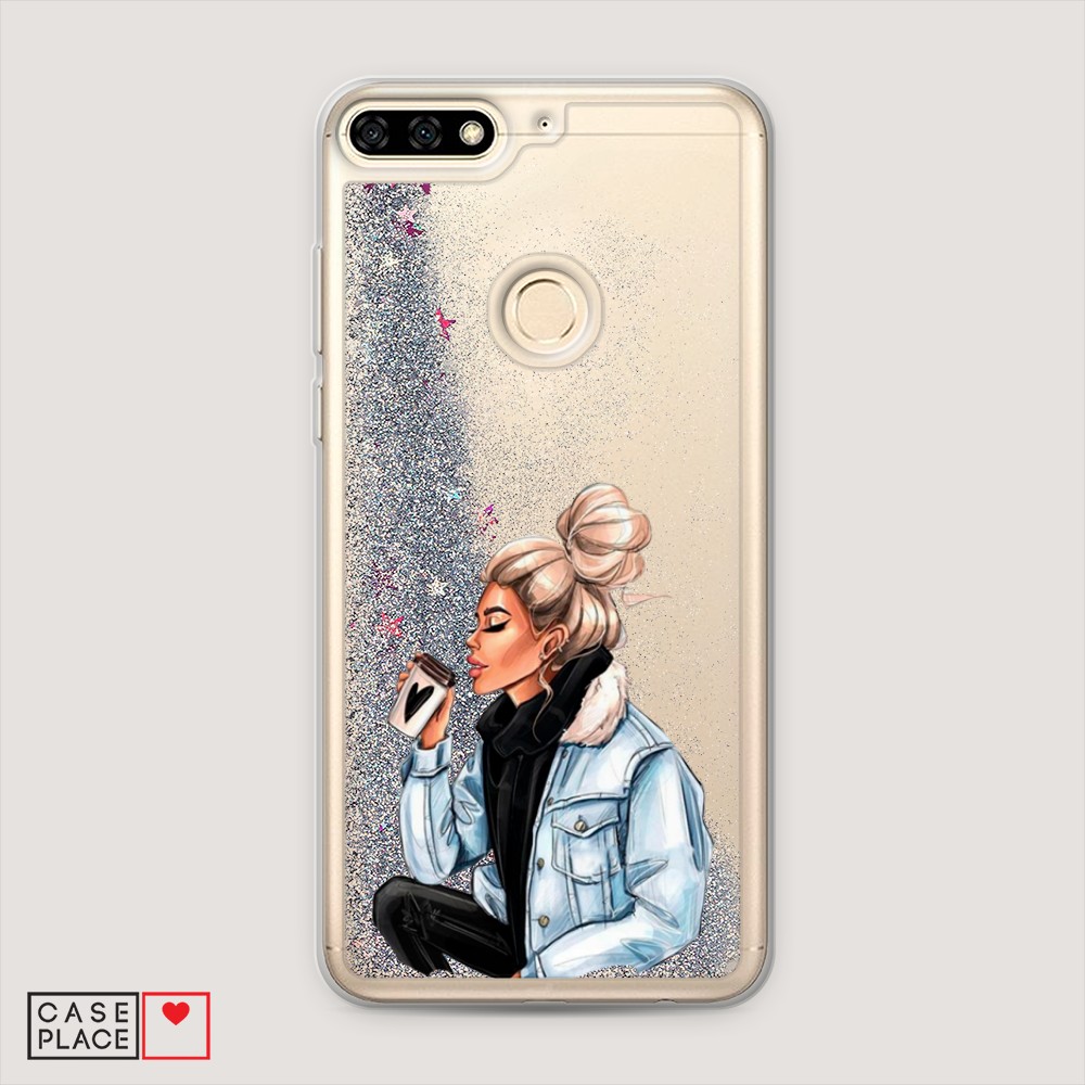 

Чехол Awog на Honor 7C/7A Pro/Y6 Prime 2018 "Cute girl", Разноцветный, 64591-1