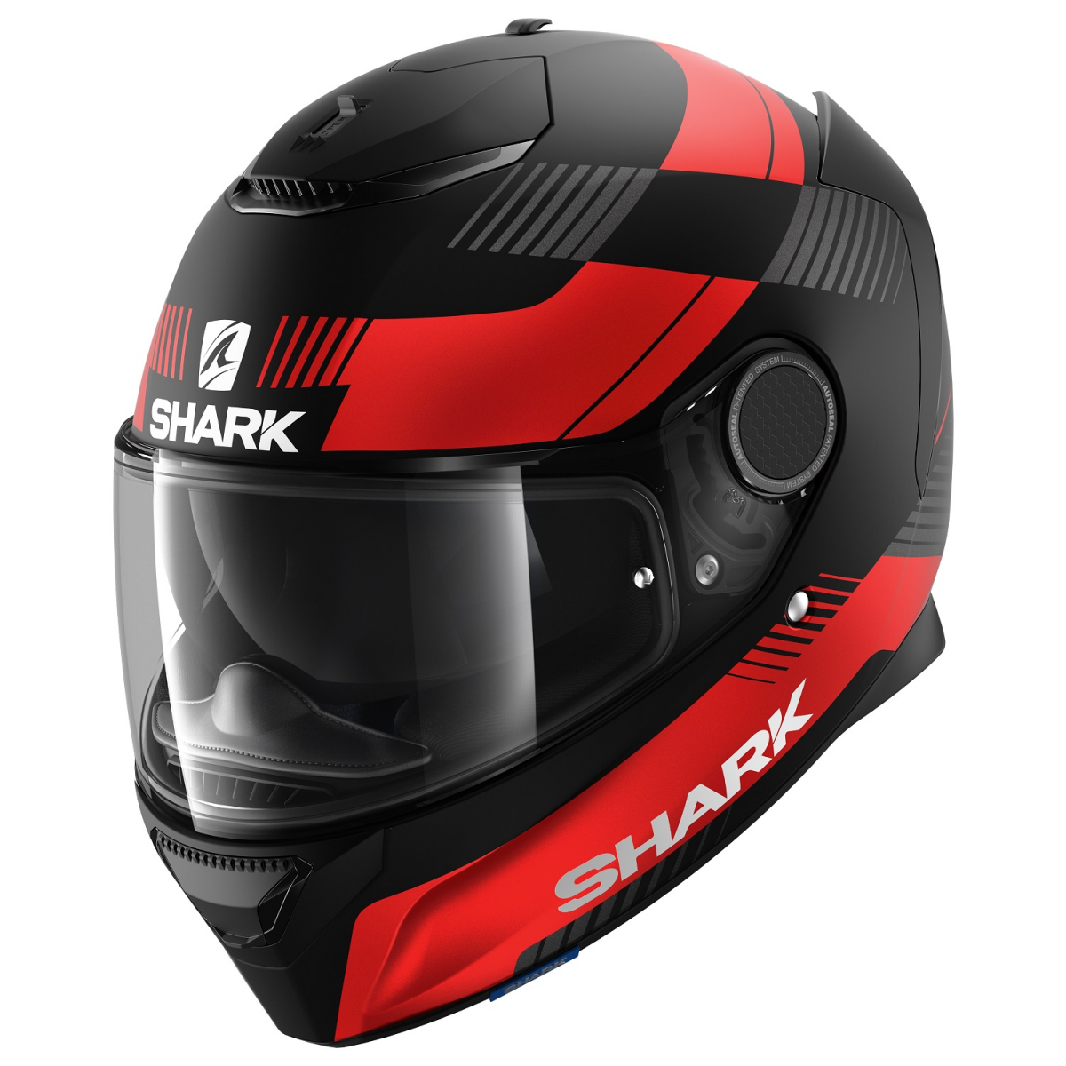 

Шлем SHARK SPARTAN 1.2 STRAD арт.HE3439E-KRA-M MAT Black/Red M