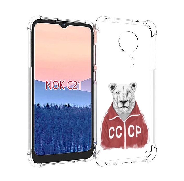 фото Чехол mypads львица ссср для nokia c21