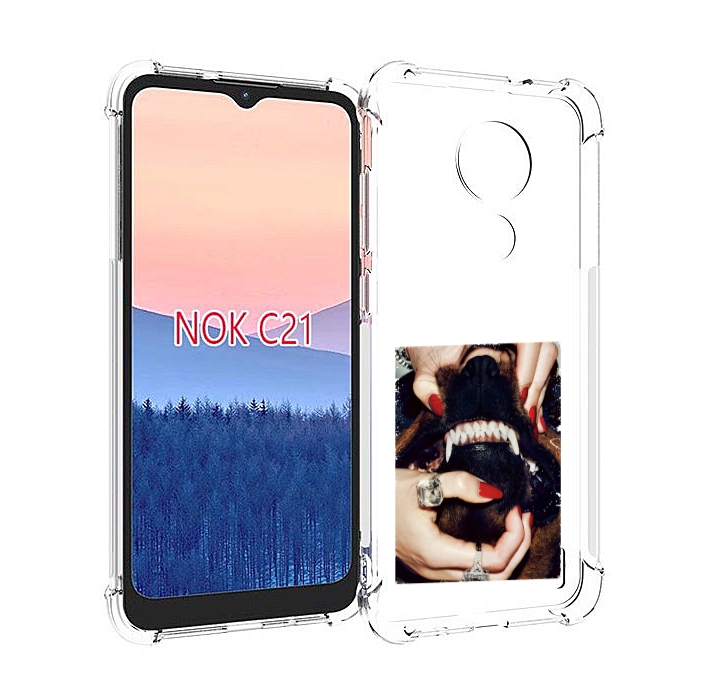 

Чехол MyPads маникюр для Nokia C21, Прозрачный, Tocco