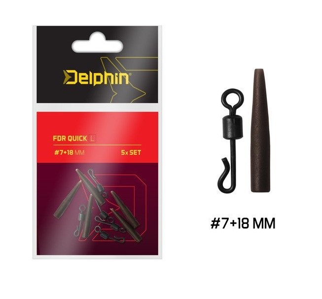 

Рыболовный вертлюг Delphin FDR Quick 4 кг, 5 шт., FDR Quick