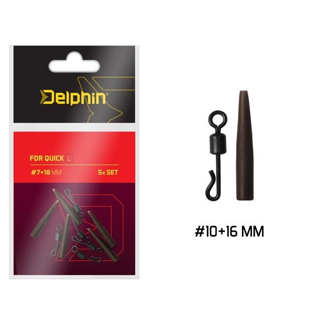 

Рыболовный вертлюг Delphin FDR Quick 14 кг, 5 шт., FDR Quick