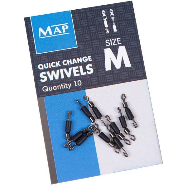 

Рыболовный вертлюг Map Diamond Quick Change Swivel 9 кг, 10 шт., Quick Change Swivel