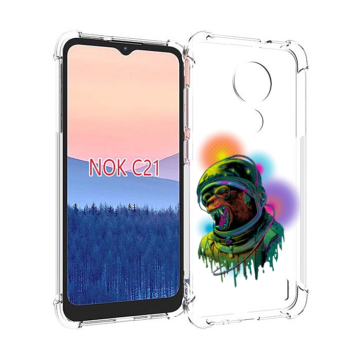 

Чехол MyPads медведь космонавт для Nokia C21, Прозрачный, Tocco