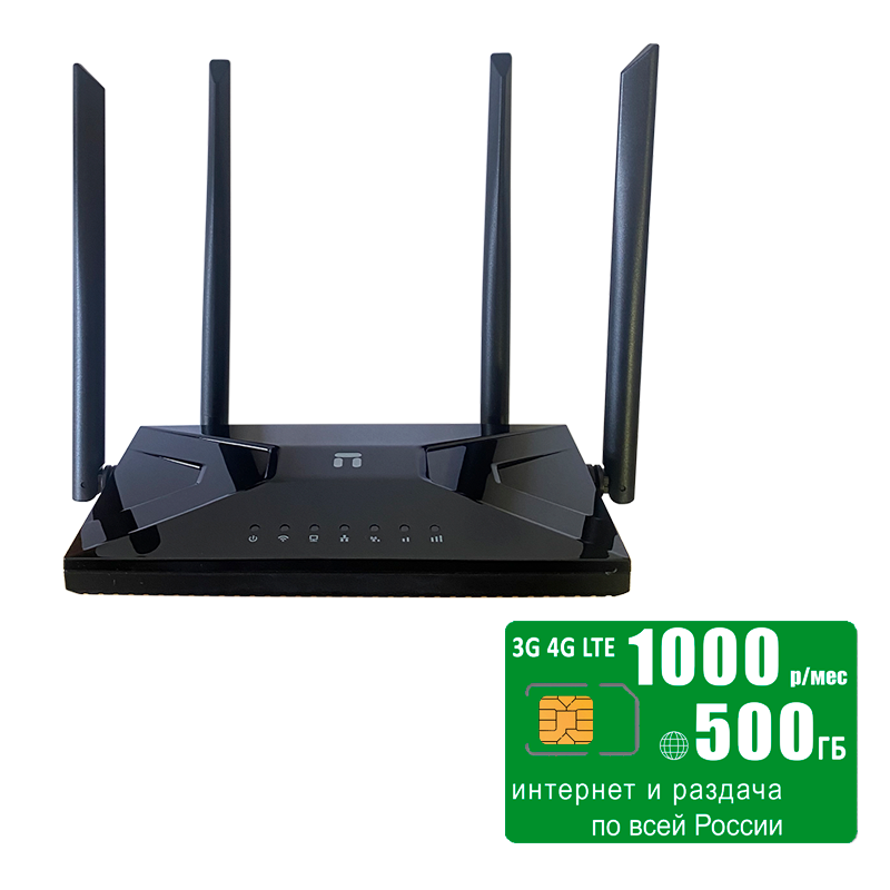 

Wi-Fi роутер с LTE-модулем NETIS MW5360 (komplekt-netis-mega1000-SG-sb), MW5360