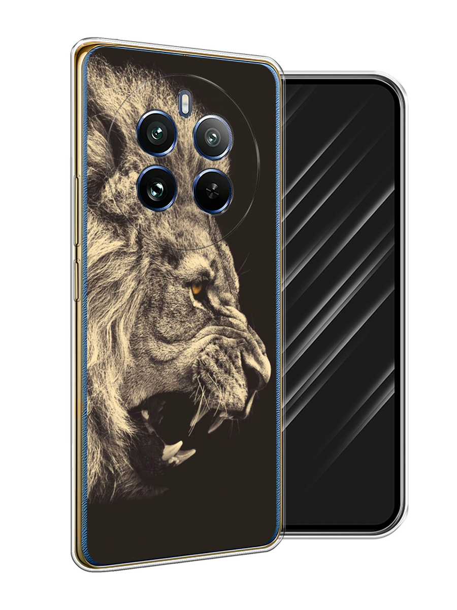 

Чехол Awog на Realme 12 Pro/Realme 12 Pro Plus "Львиный рык 2", Бежевый;черный, 2516250-1
