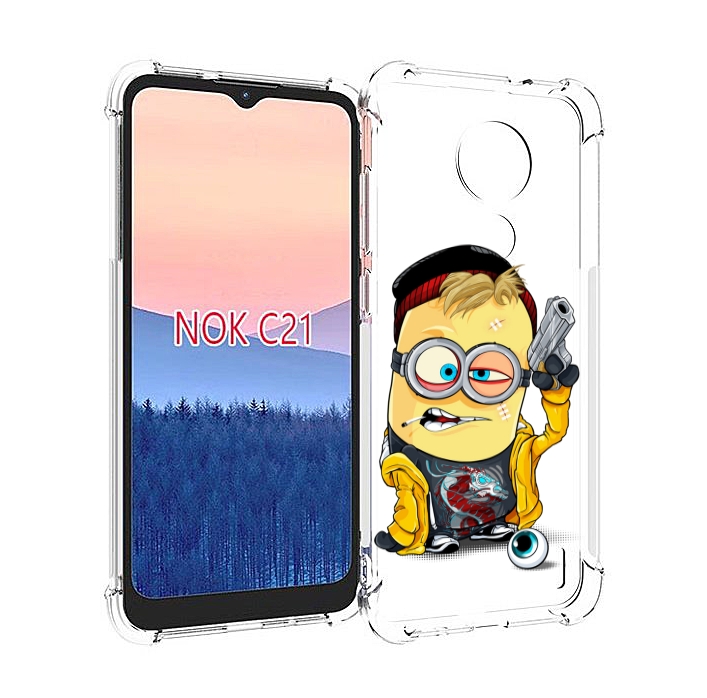 

Чехол MyPads миньон бандит для Nokia C21, Прозрачный, Tocco