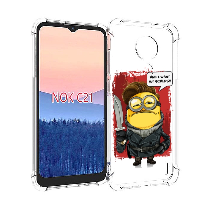 

Чехол MyPads миньон убийца для Nokia C21, Прозрачный, Tocco
