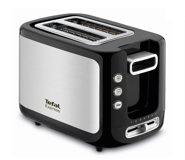 Тостер Tefal TT365031 серебристый, черный серебристый,  черный