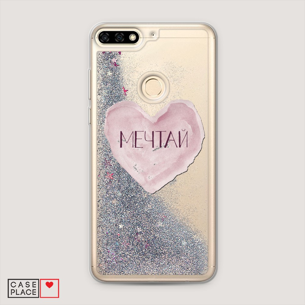 

Чехол Awog на Honor 7C/7A Pro/Y6 Prime 2018 "Мечтай сердце", Разноцветный, 64591-1