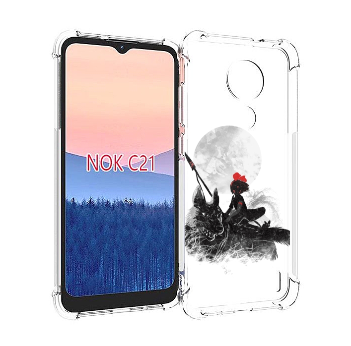 

Чехол MyPads мононоке для Nokia C21, Прозрачный, Tocco
