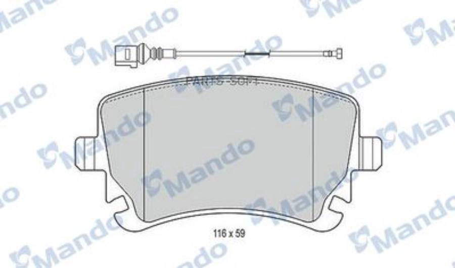 

Тормозные колодки Mando MBF015375