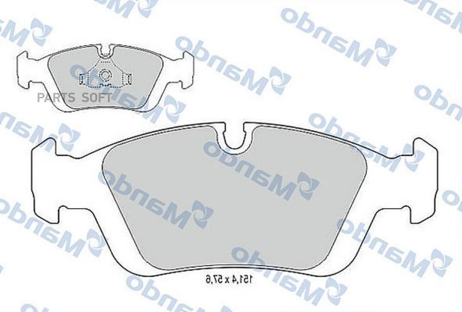 Тормозные колодки Mando MBF015400