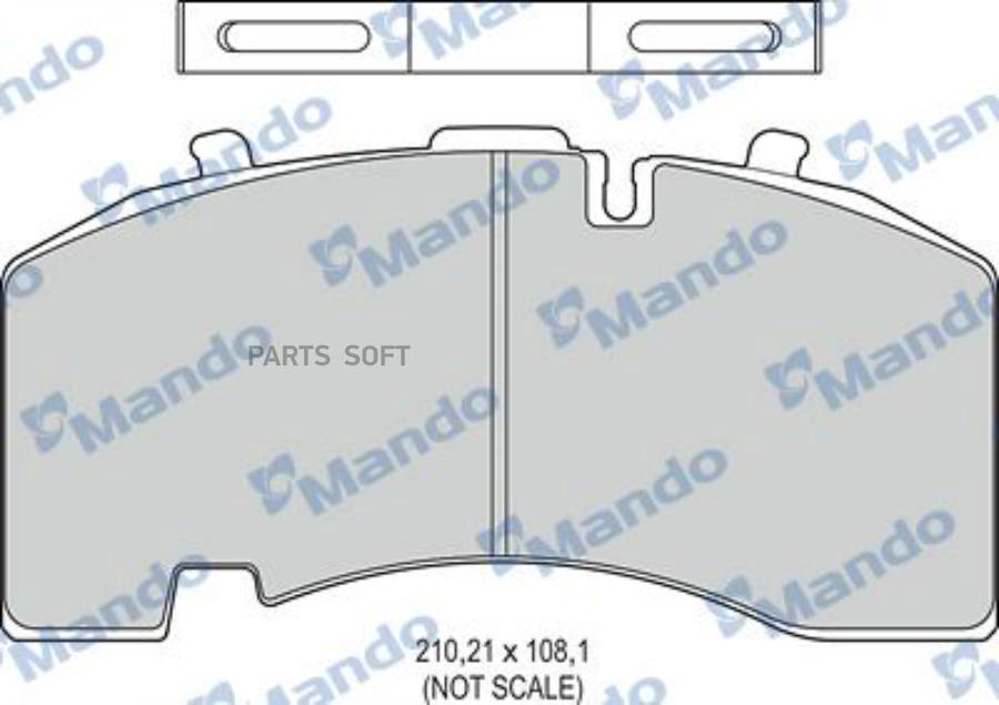 

Тормозные колодки Mando MBF016072