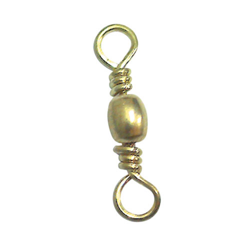 

Рыболовный вертлюг Lucky John Barrel Swivel Brass 6 кг, 10 шт., Barrel Swivel Brass