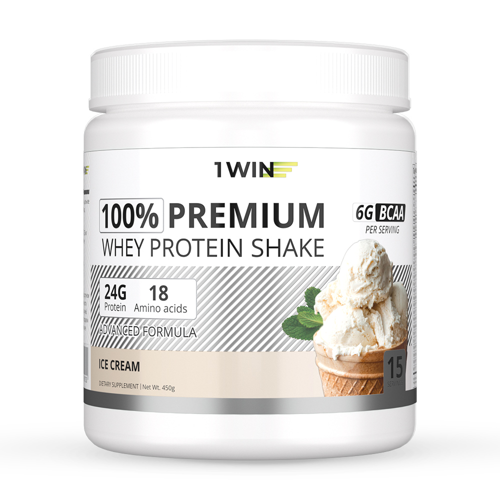 Протеин 100% Premium Whey Protein Shake Белковый коктейль для похудения Пломбир, 450г