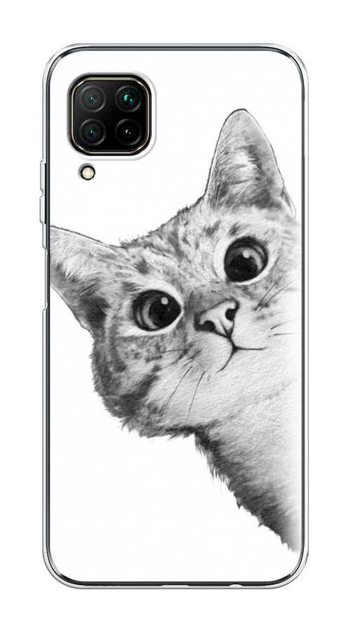 

Чехол Awog на Huawei Nova 7i "Кот рисунок черно-белый", Разноцветный, 611850-1