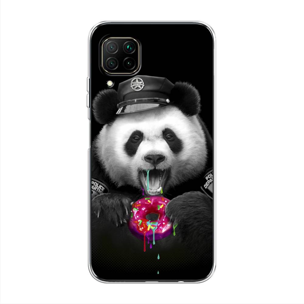 

Чехол Awog на Huawei Nova 7i "Панда police", Разноцветный, 611850-2
