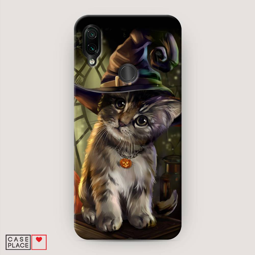 

Пластиковый чехол "Кот на Хэллоуин" на Xiaomi Redmi 7, 35020-1
