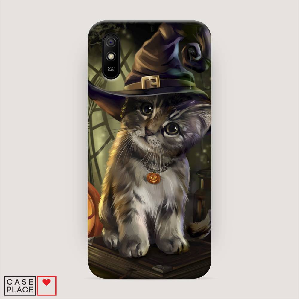 

Пластиковый чехол "Кот на Хэллоуин" на Xiaomi Redmi 9A, 38920-1
