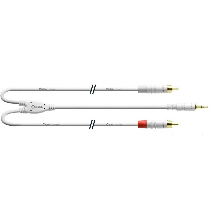 

Кабель аудио 1xMini Jack - 2xRCA Cordial CFY 3 WCC-LONG-SNOW 3.0m, CFY 3 WCC-LONG-SNOW 3.0m