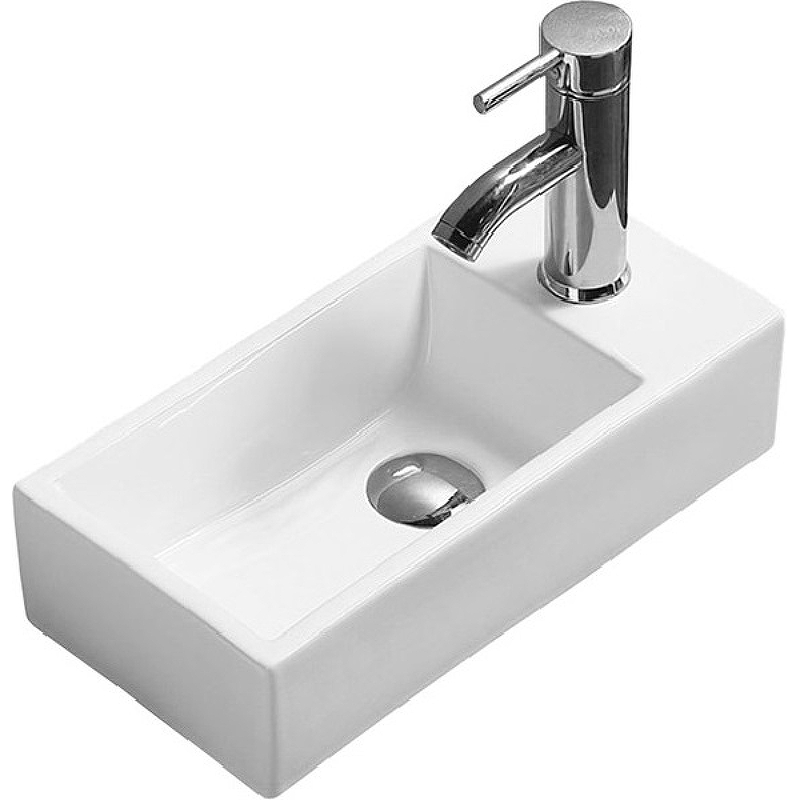 

Раковина CeramaLux 40 9048DL Белая, Белый