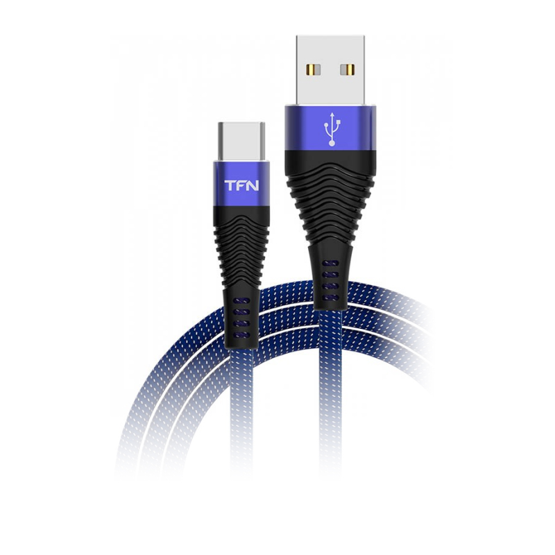 Кабель TFN Forza microUSB 1.0 m (синий)