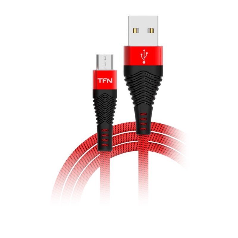 Кабель TFN Forza microUSB 1.0 m (красный)