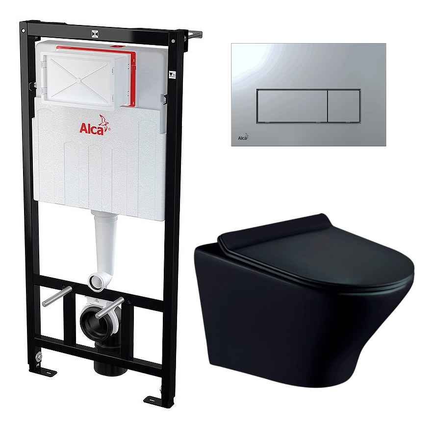 

Комплект инсталляция AlcaPlast + Унитаз Esbano Aster + кнопка хром