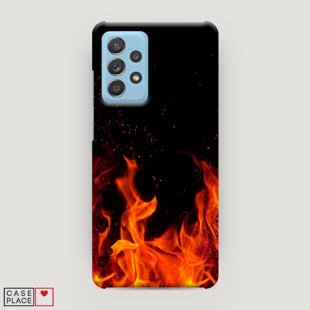фото Пластиковый чехол "все в огне" на samsung galaxy a52s awog