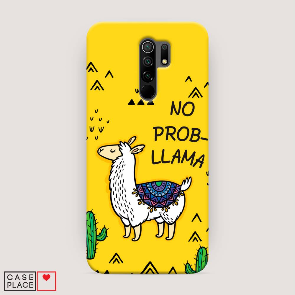 

Пластиковый чехол "No probLLama" на Xiaomi Redmi 9, 38320-1