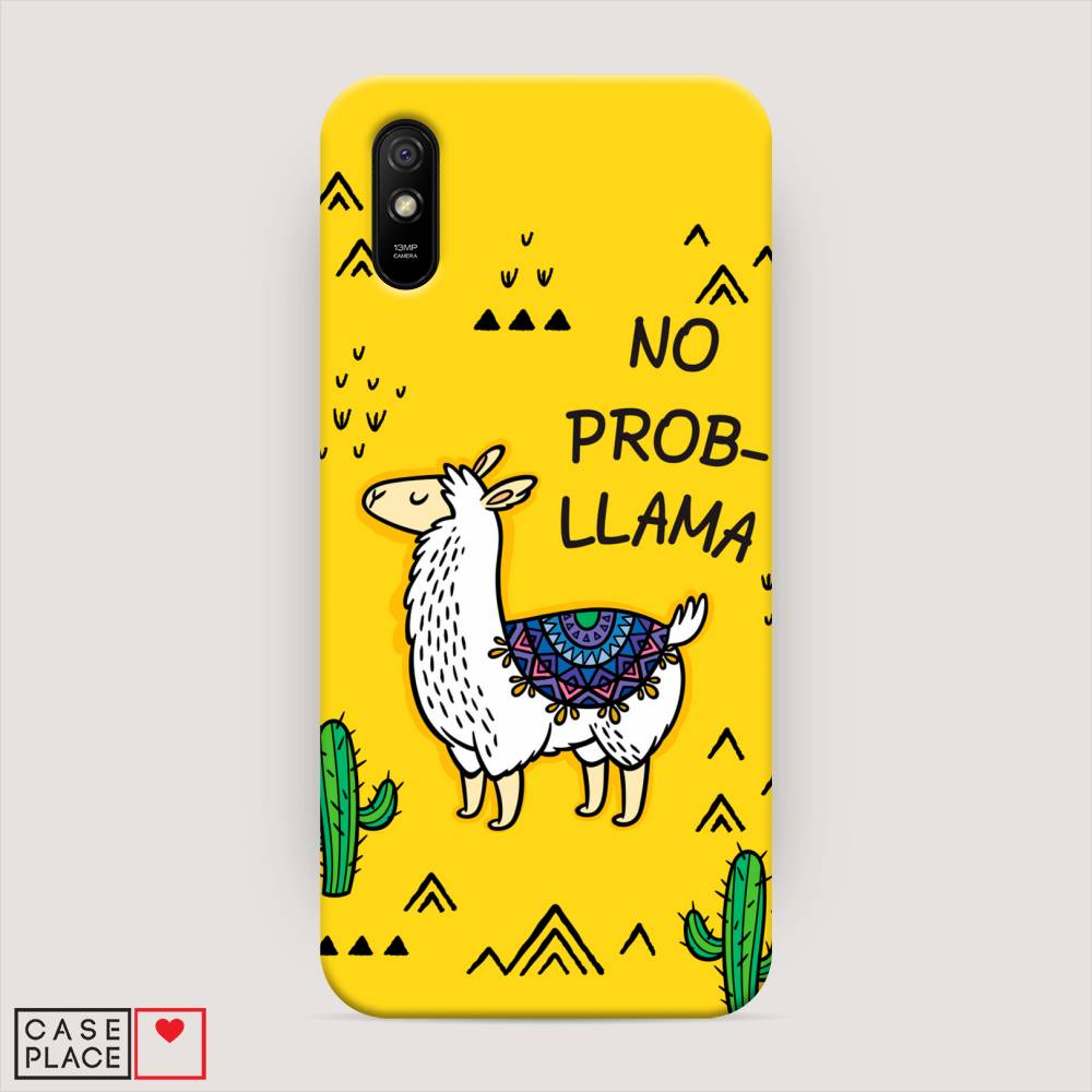 фото Пластиковый чехол "no probllama" на xiaomi redmi 9a awog
