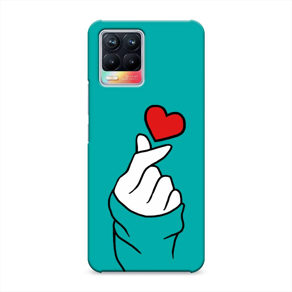 

Пластиковый чехол "Маленькое сердечко" на Realme 8, 255420-5