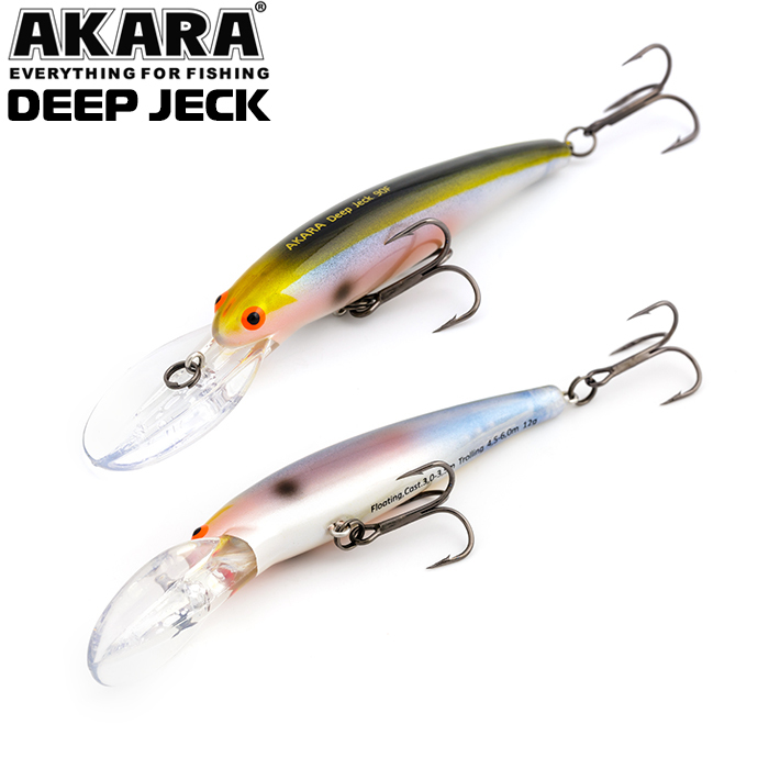 

Воблер Akara Deep Jeck 90F 12 гр 3/7 oz 3,5 in A77, Разноцветный, Deep Jeck