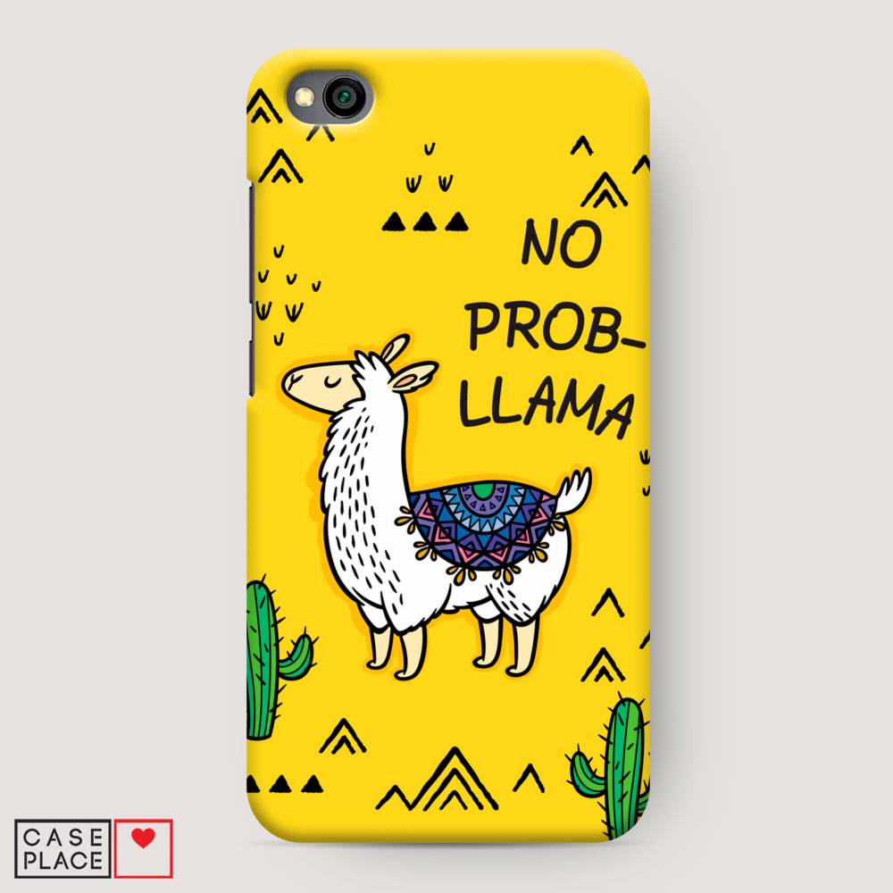

Пластиковый чехол "No probLLama" на Xiaomi Redmi Go, 35120-1